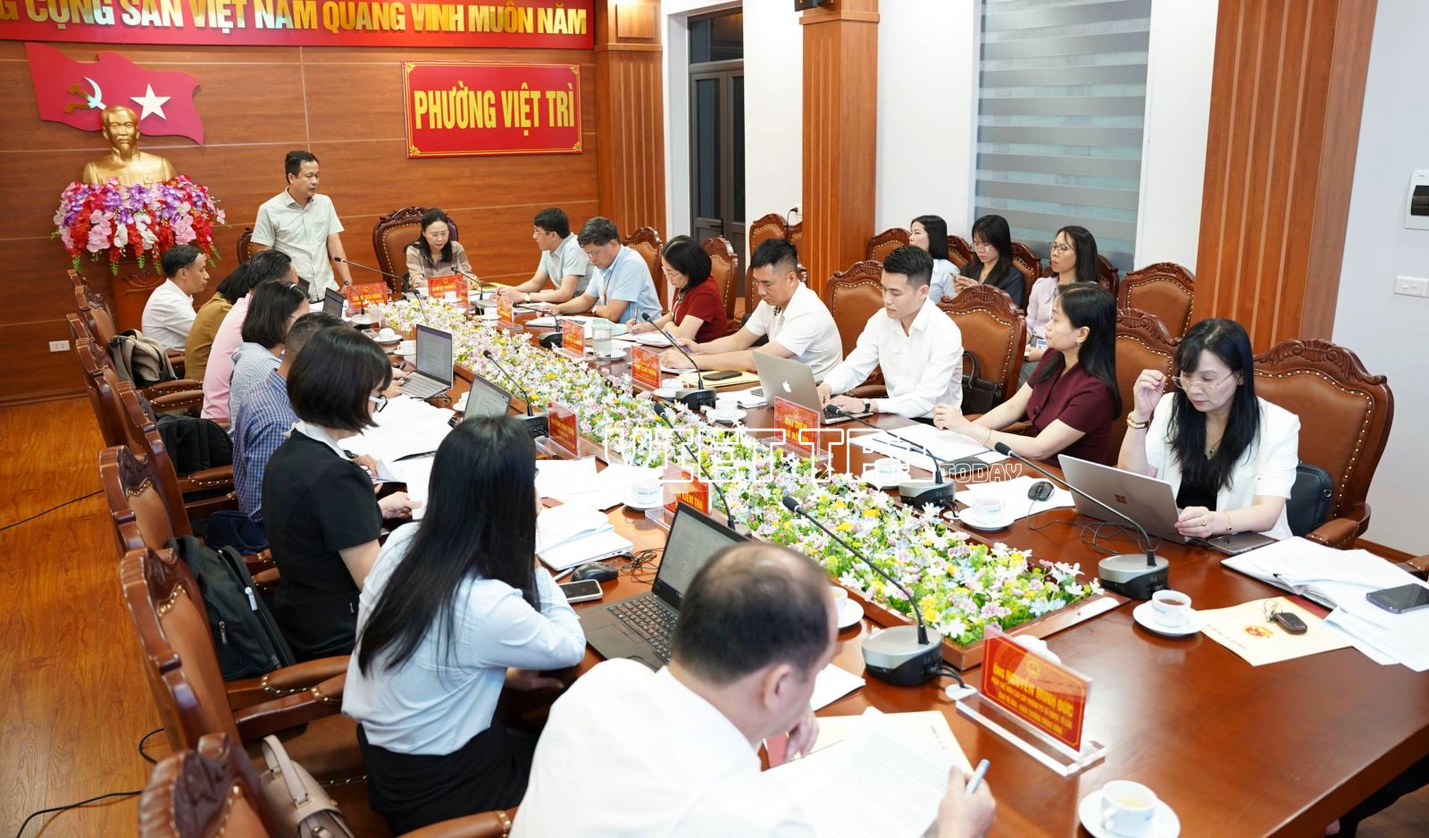 Đoàn kiểm tra của Bộ Nội vụ làm việc với phường Việt Trì