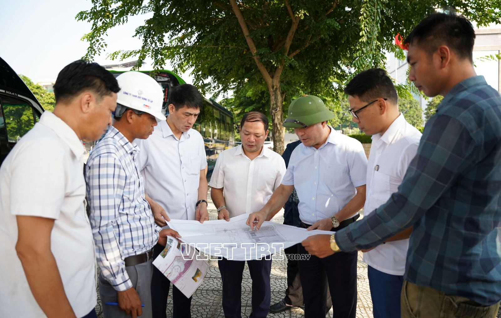Lãnh đạo phường Việt Trì kiểm tra tiến độ các dự án trên địa bàn